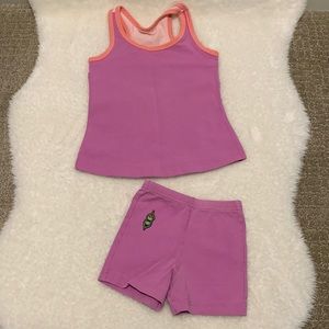 Peekaboo Beans Summer 2 Piece Set for Girls Size 2T
